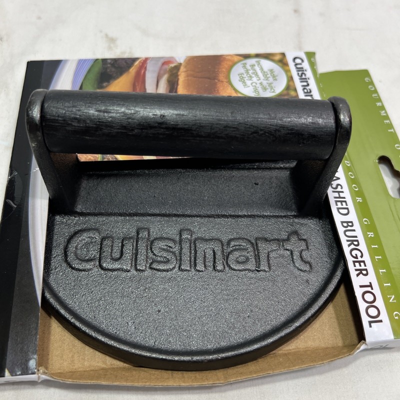 Cuisinart 6" Smashed Burger Press, Cast Iron (CISB-111) ~ NEW gallery