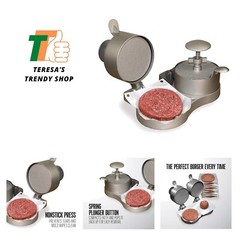 Burger Press, Makes 4 1/2″ Diameter Patties for Hamburger, Crab Cakes, Sausag…