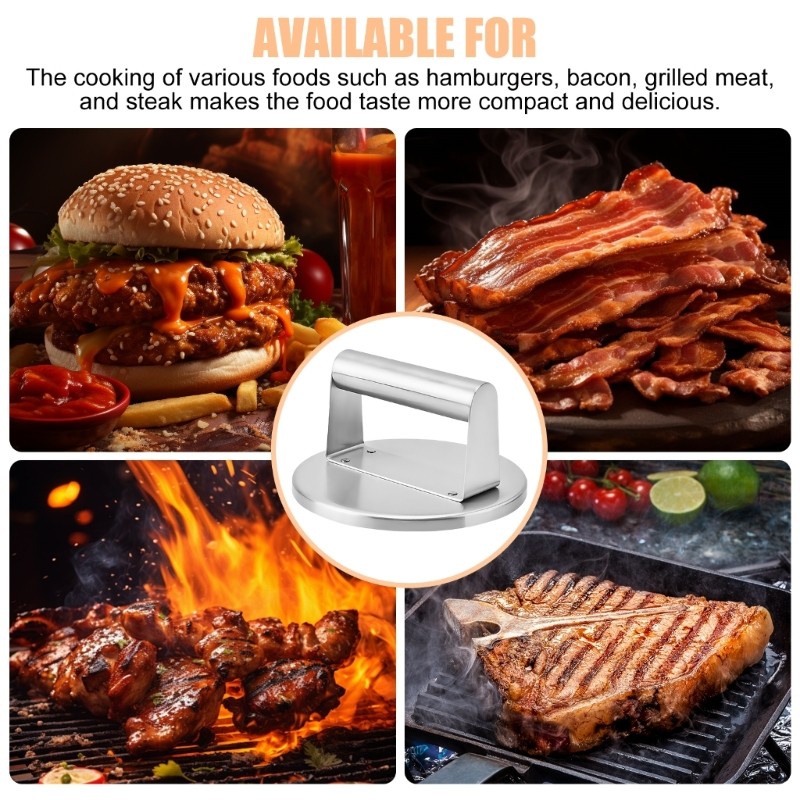 Professional Pressing Tool For Burgers Steaks And Vegetables Easy Cleaning gallery