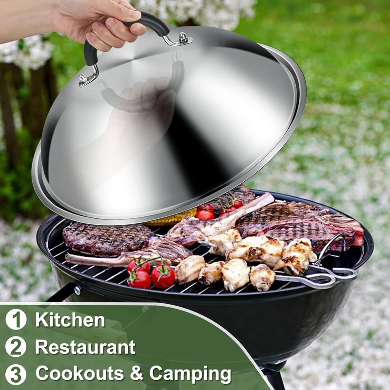 Griddle Accessories For Blackstone Commercial Grade 12 Inch Heavy Duty Round Mel gallery