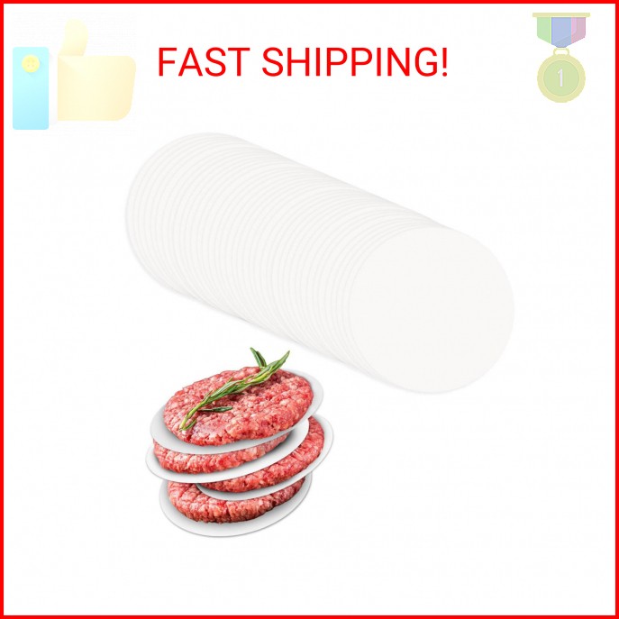 100 Pcs Burger Patty Paper Hamburger Parchment Papers 4 Inch Non-Stick Round Ham gallery