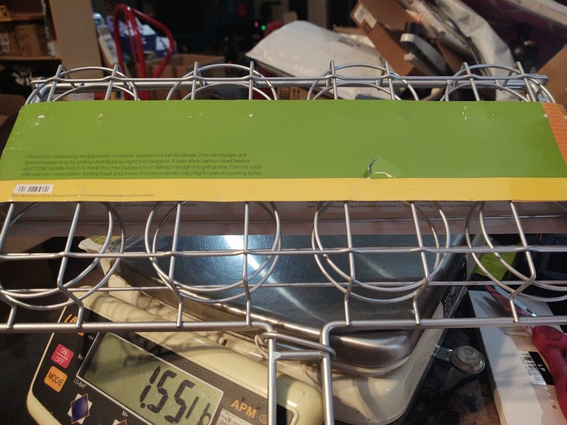 Crate & Barrel Mini Burger Grill Basket. New gallery