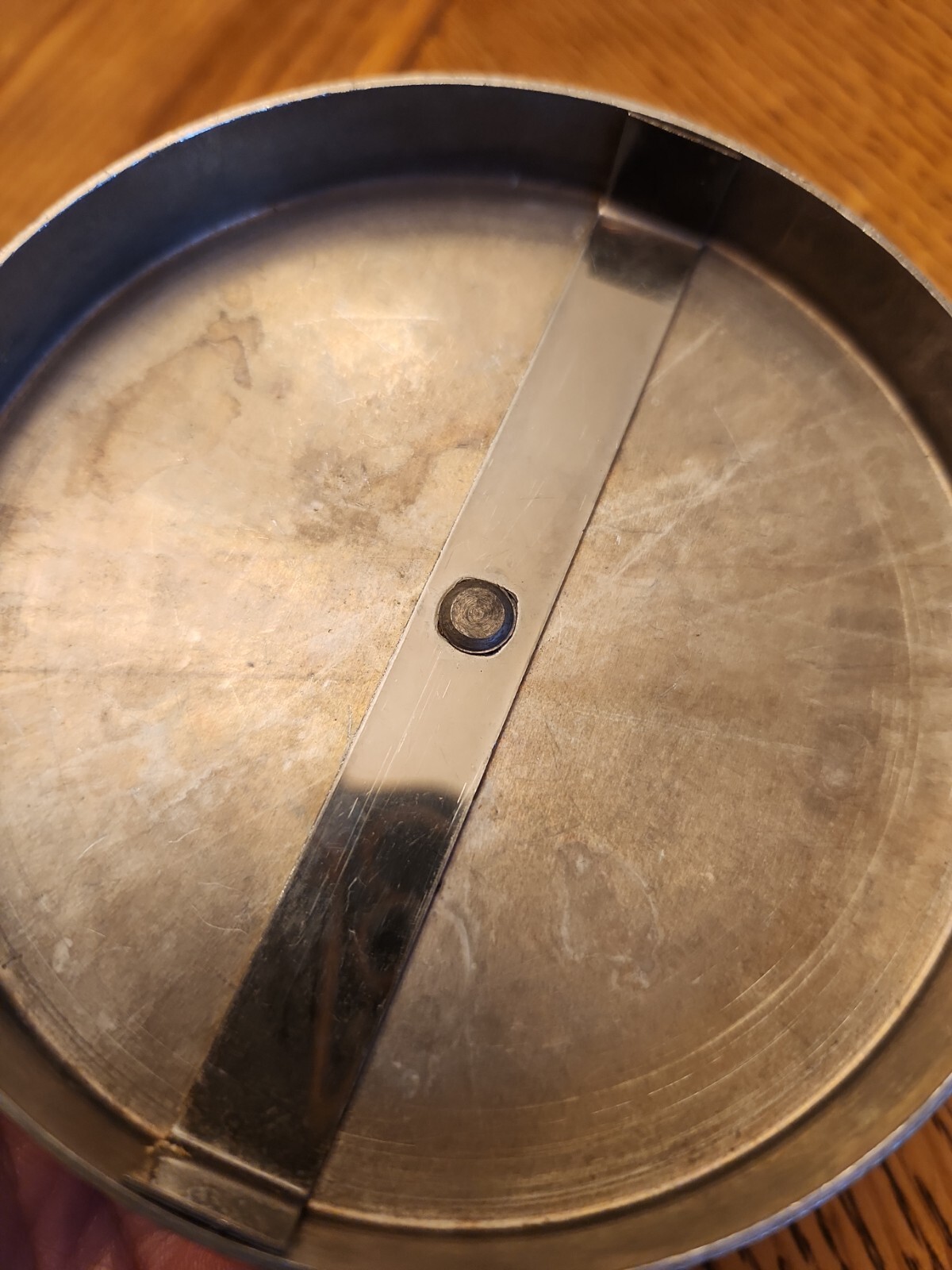 Vintage Burger Press Heuck Cin Ti 20 0 Silver Gray Metal 3.75" gallery