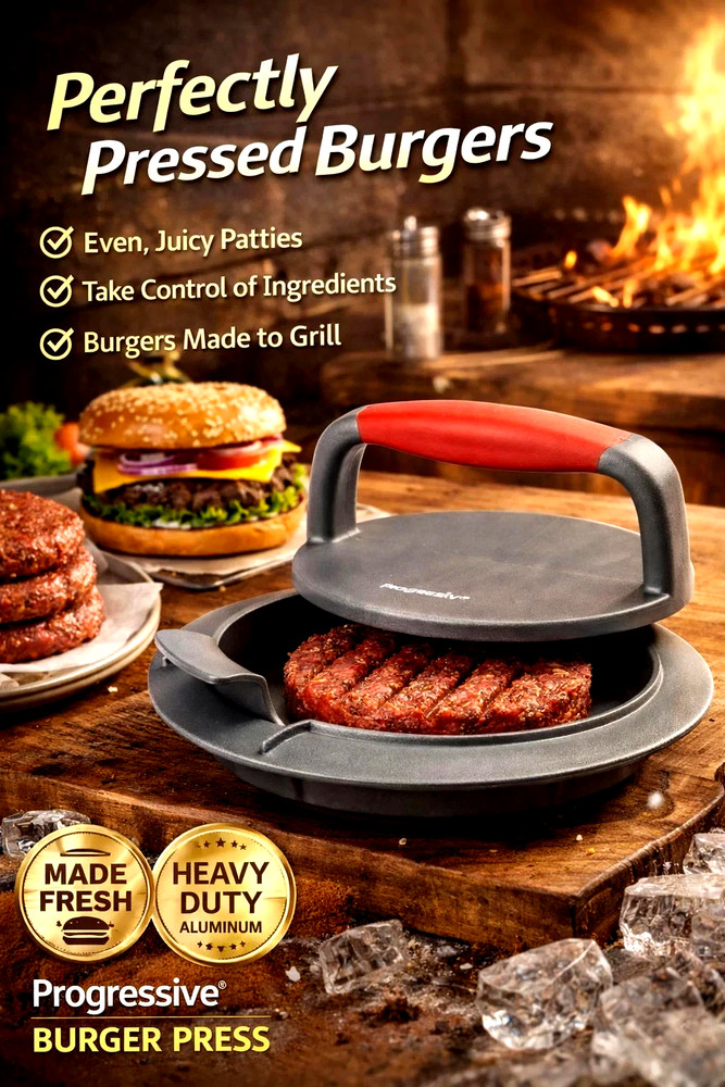 🍔 Perfect Burger Press Patty Maker – 4.5" 6oz | Even Cooking I ONEDAY SHIPP!!!