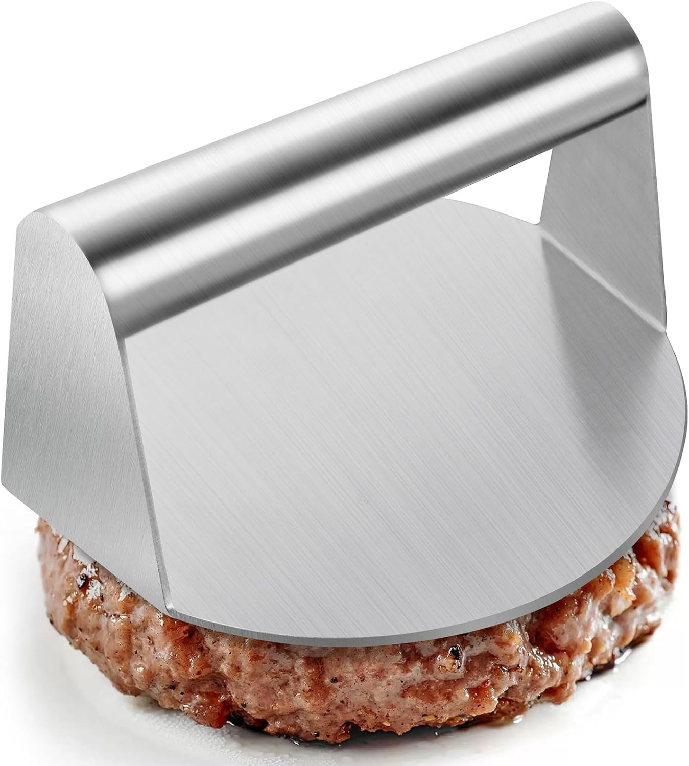 Stainless Steel round Hamburger Press Non Stick Burger Smasher for Blackstone gallery