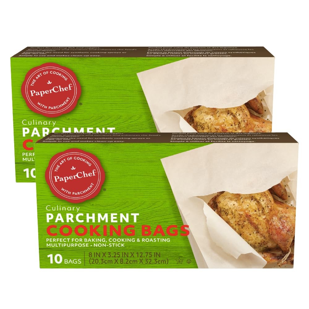 PaperChef – Parchment Bags – Multipurpose, Compostable, Pack of 2, Tan