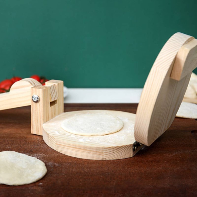 Hardwood Wood Dumpling Skin Press Easy to Clean Wooden Dumpling Wrapper Press gallery