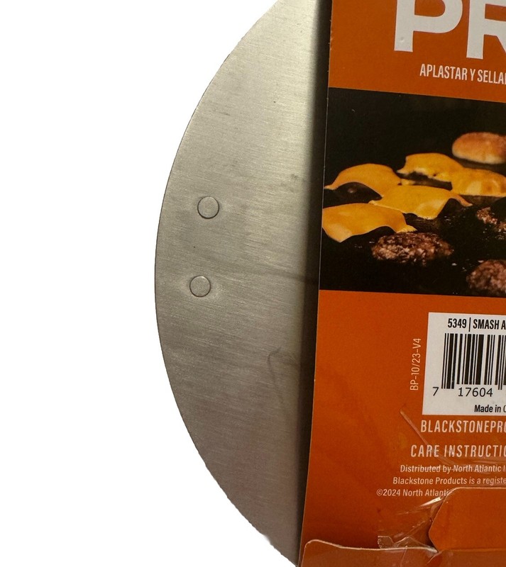 Blackstone 5349 Smash and Sear Press Burger Tool Stainless Steel Grill Gift gallery