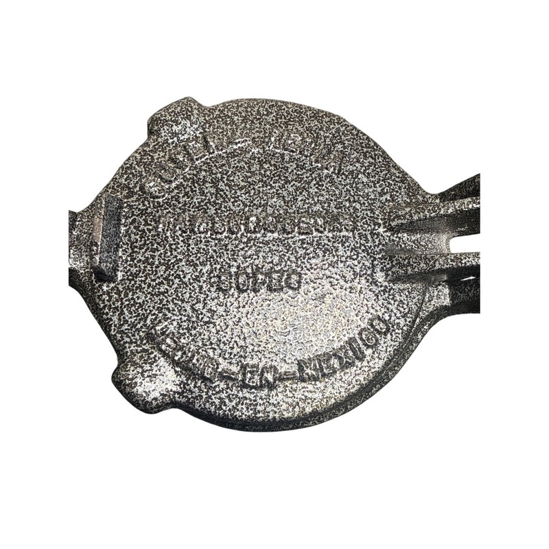 Super-Regia Cast Aluminum Hamburger Sope Tortilla Press Made in Mexico Silver gallery