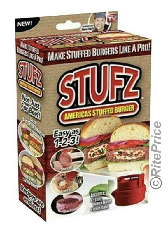 STUFZ Americas Stuffed Burger | Make Burgers Like a Pro, As-Seen-On TV (1 Pack) gallery