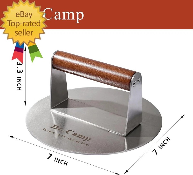 7 INCH Stainless Steel Smash,Burger Press,Burger Smasher,Hamburger Press,Patty S gallery