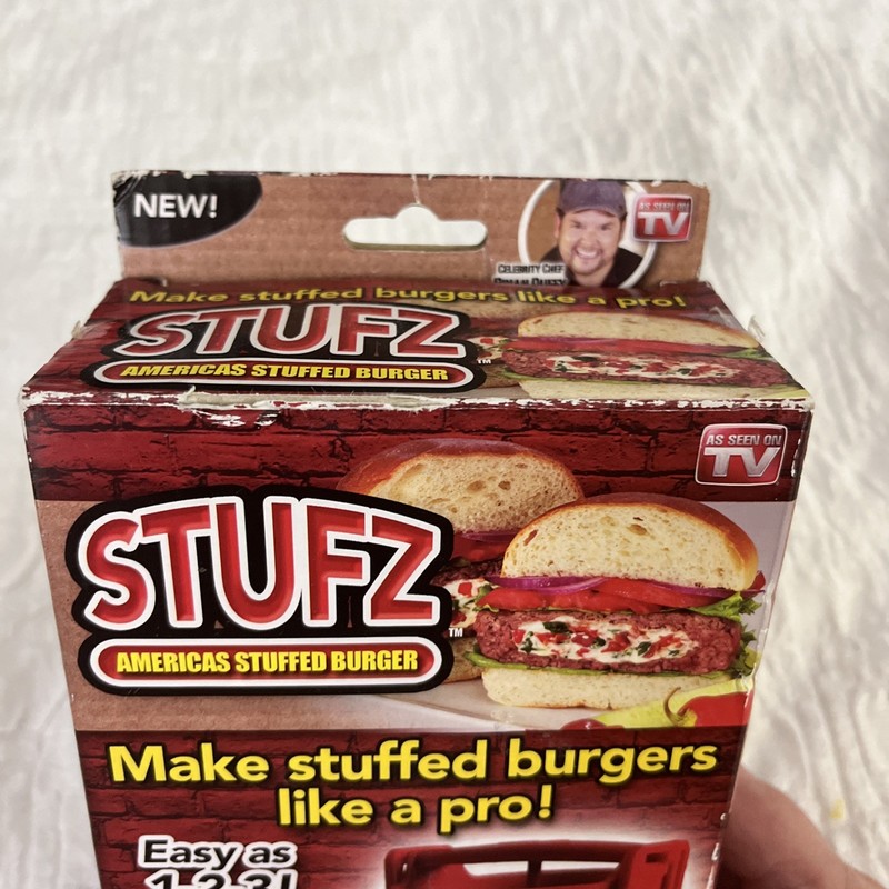 Stufz Stuffed Burger Press Hamburger Patty Maker As Seen On TV NEW Open Box gallery