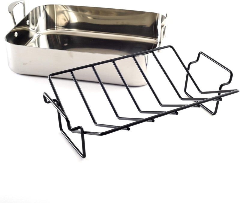 Nonstick Roasting Rack Heavy Duty Extra Large 13" x 10" 1-Count gallery