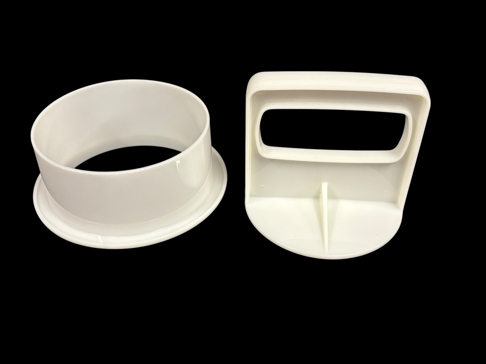 VTG TUPPERWARE HAMBURGER PRESS MAKER STORAGE SET 5 gallery