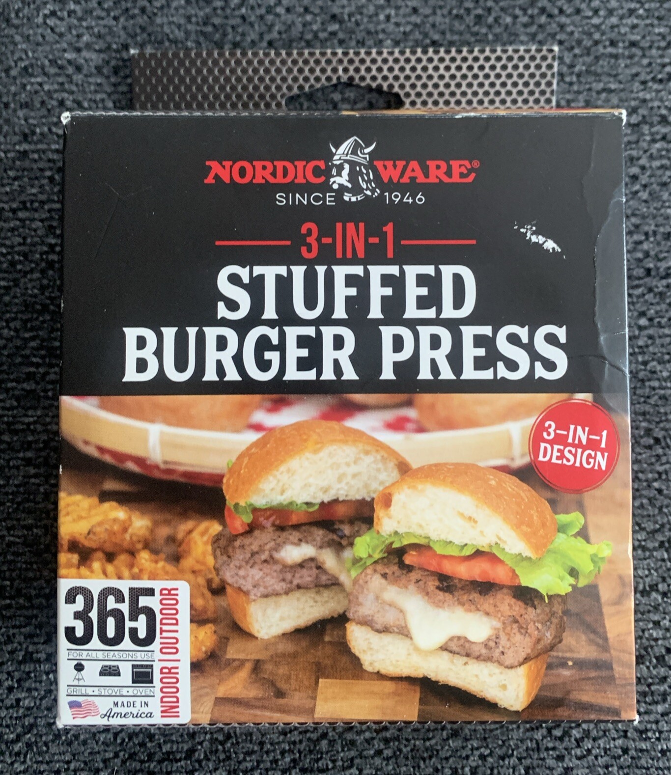 Nordic Ware 3 In 1 Stuffed Burger Maker And Patty Press Indoor Outdoor USA gallery