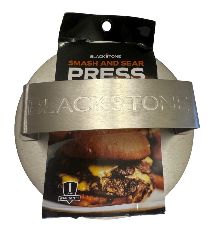 Blackstone 5349 Smash and Sear Press Burger Tool Stainless Steel Grill Gift gallery