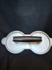 Williams Sonoma Double Burger Press Grill Marks Handle Silver Aluminum