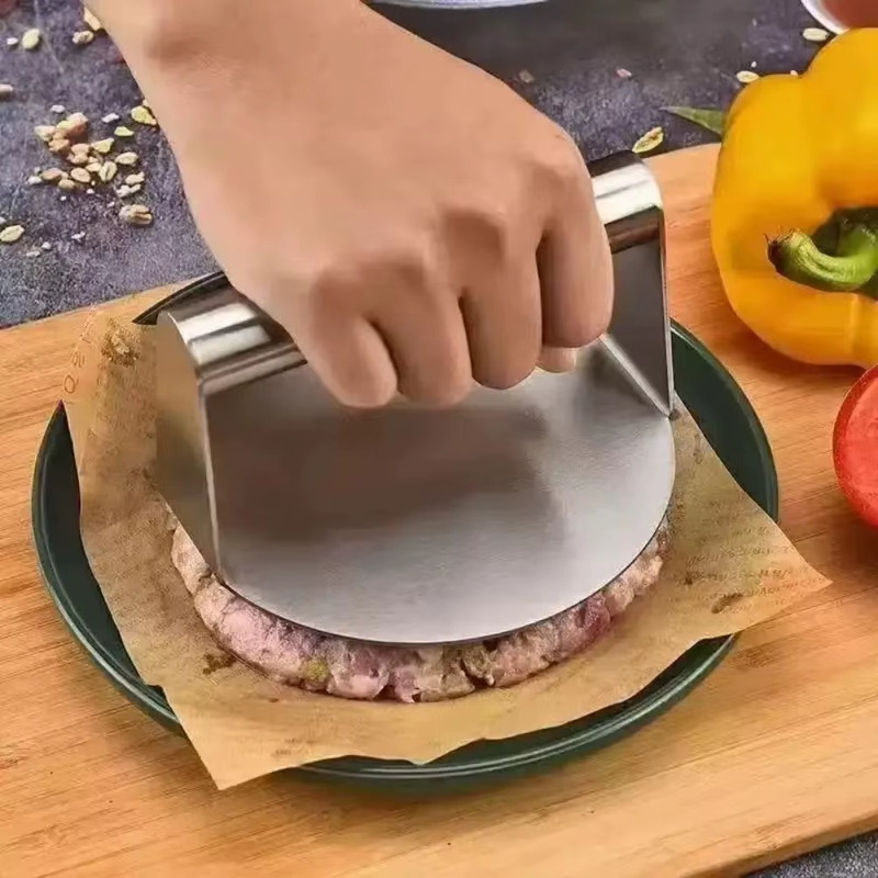Stainless Steel Smash Burger Press Heavy Duty Patty Maker Mold gallery