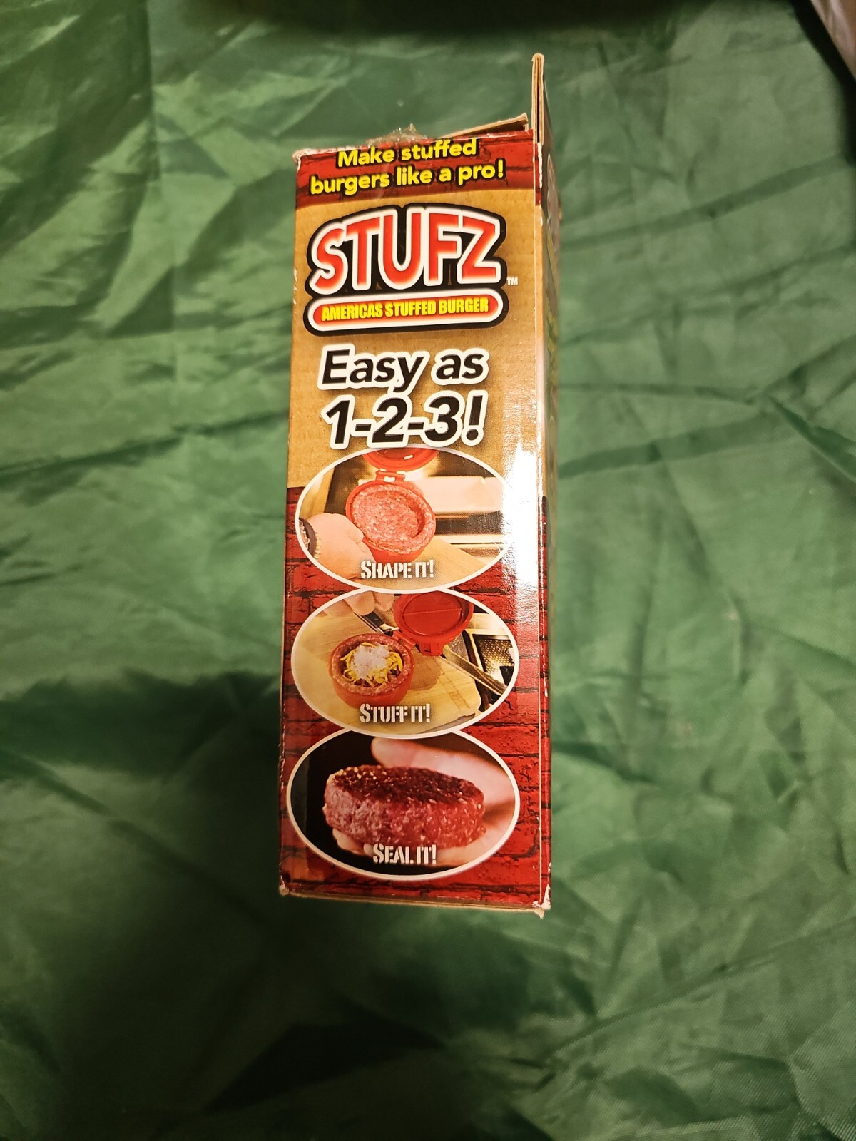 Stufz Stuffed Hamburger Press Patty Maker Open box Never Used gallery