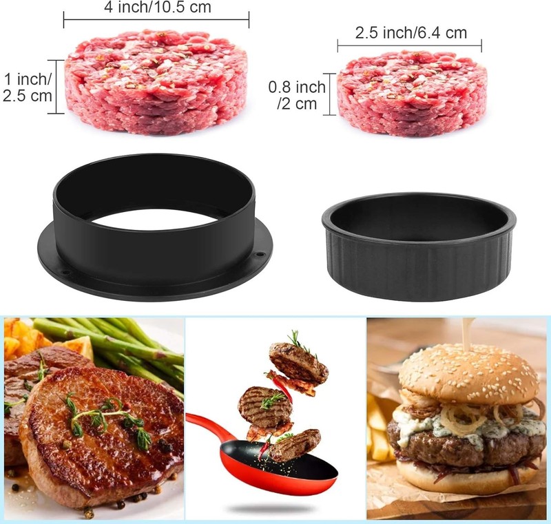 Versatile Hamburger Press Kit with 100 Wax Sheets for Effortless Grilling gallery