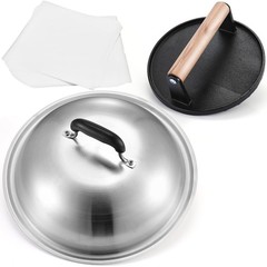 Griddle for Blackstone, 7″ Round Cast Iron Smash Burger Press, 12.5″ Heavy Du…