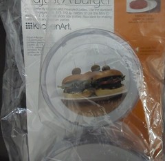 KitchenArt Adjust-A-Burger Press Set, Plastic, 2-Piece, White