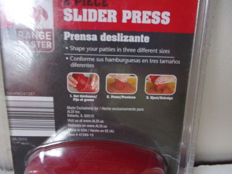 New Range Master 2 Piece Burger Slider Press gallery