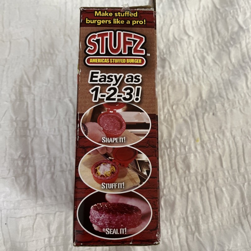 Stufz Stuffed Burger Press Hamburger Patty Maker As Seen On TV NEW Open Box gallery