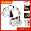 Heavy-Duty 8.5-Inch Burger Press with 12-Inch Basting Cover for Seamless Cooking gallery