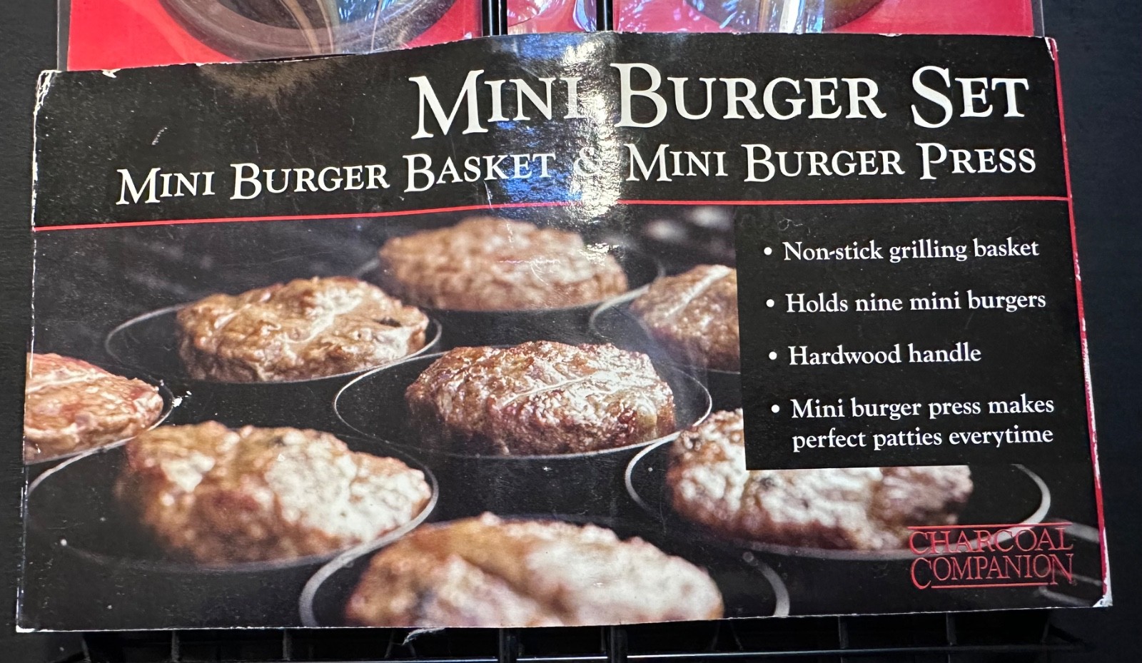 Charcoal Companion Grilled Sliders Mini Burger Set New gallery