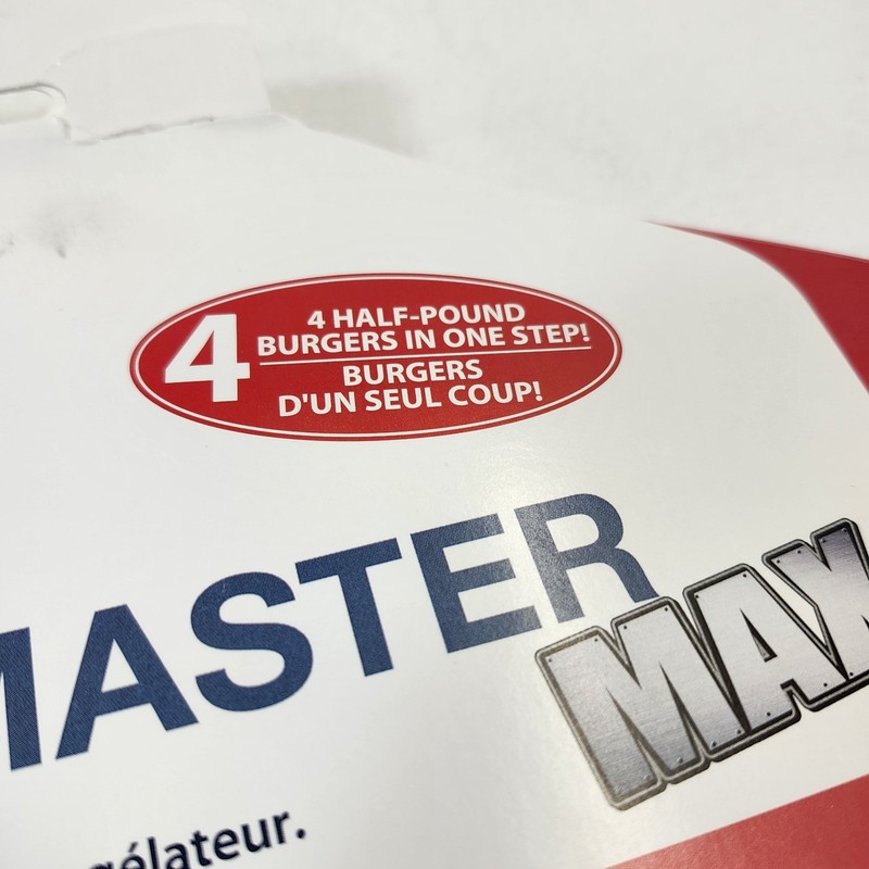 Burger Master Max Shape & Store 4 Half Pound Burgers Silicone Freezer Container gallery