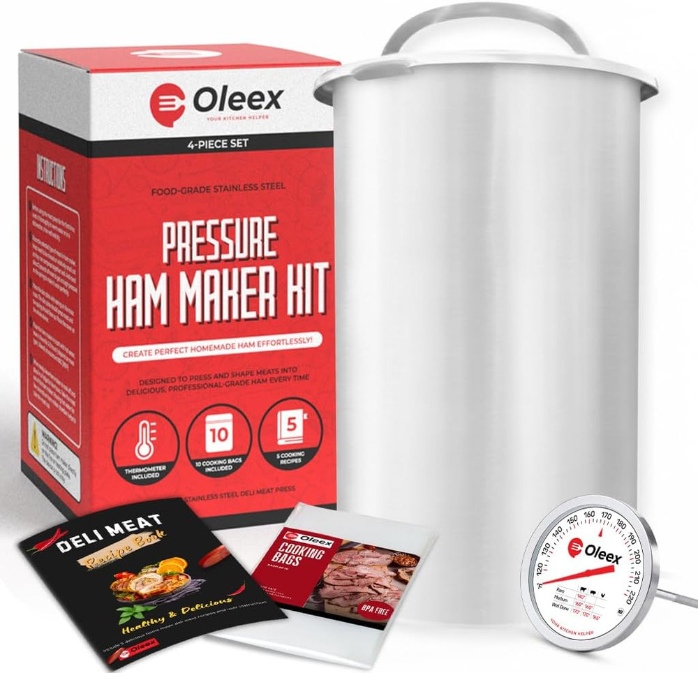 NEW Lunch Meat Press Mold for Deli Meats-Homemade Ham Maker Meat Press Tool wit