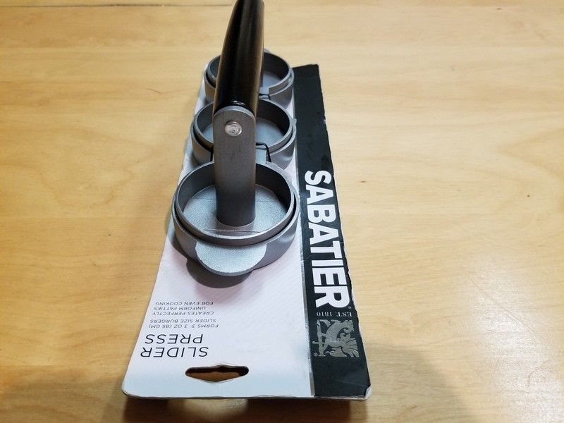 Sabatier Slider Press, 3 X 3oz Slider Size Burgers, Hamburgers, New, Ships Free gallery
