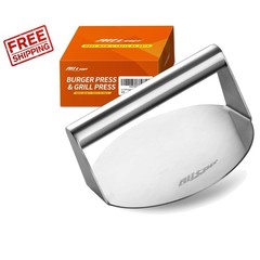 High-Quality Stainless Steel Burger Smasher – Effortless Patties Every Time