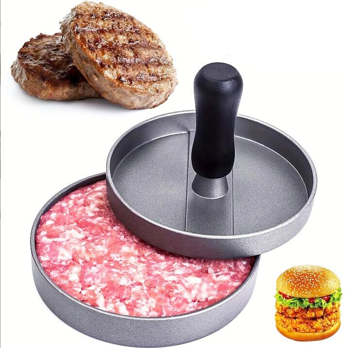 Aluminum Hamburger Press Stuffed Meat Grill Burger Patty Maker Tool Non Stick US gallery