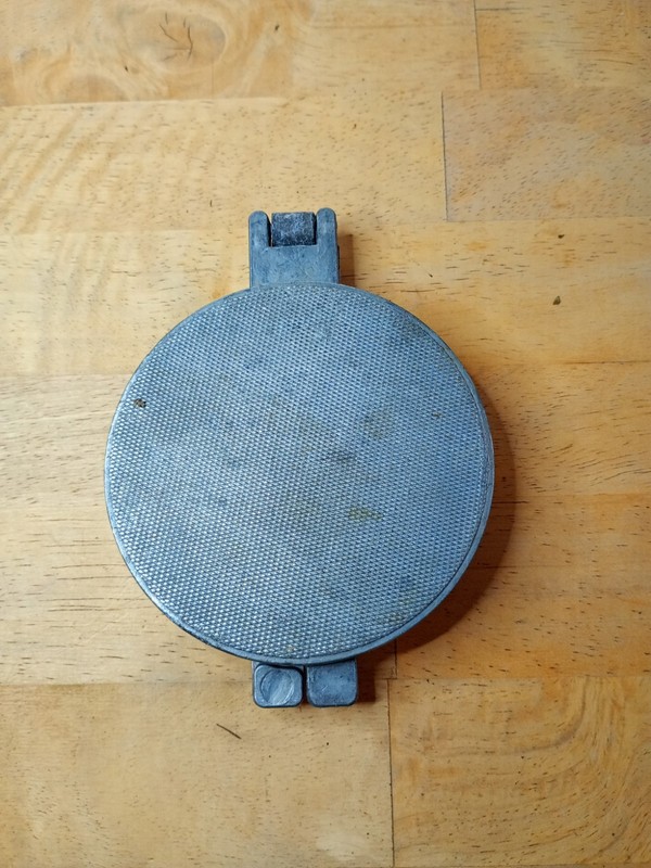 PROGRESSUS W. Germany Burger Meat Press MID CENTURY Aluminum 3 1/2" Vtg 1968 gallery