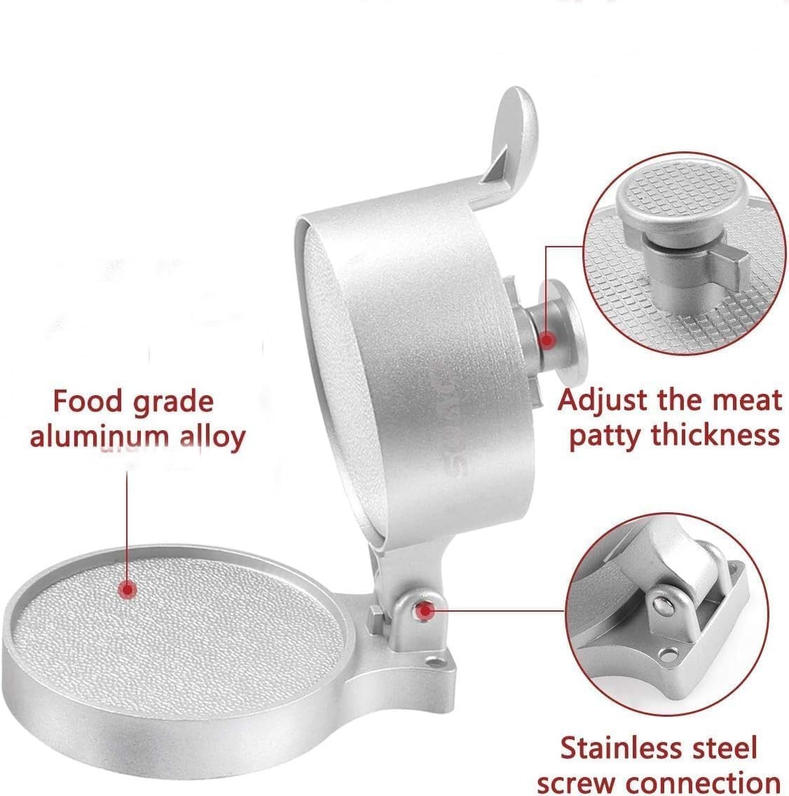 Professional Hamburger Press Patty Maker,Burger Press adjustable,from 1/4Lb t... gallery