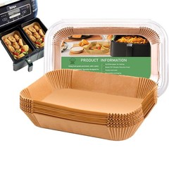 Air Fryer Liners for bella 4Qt Slim Fryer, Bella Rectangle, Natural