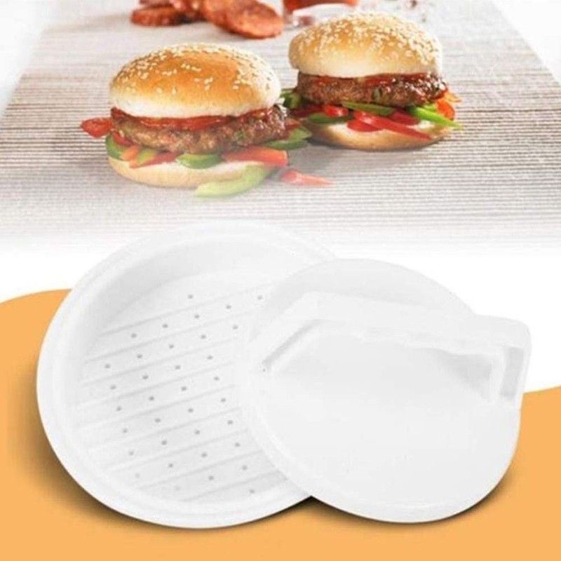 Hamburger Press Plastic Burger Maker Meat Set Kitchen Tool 2 Piece gallery