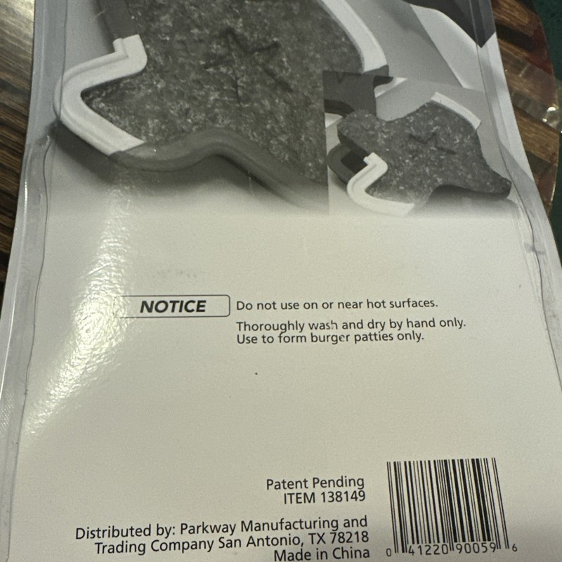 Texas Shaped Burger Press Cookie Cutter New In Package gallery