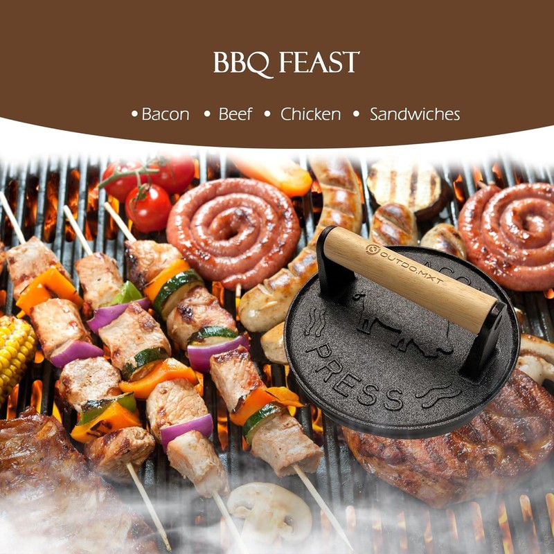 Burger Press Smash for Blackstone Griddle Heavy Duty Cast Round gallery