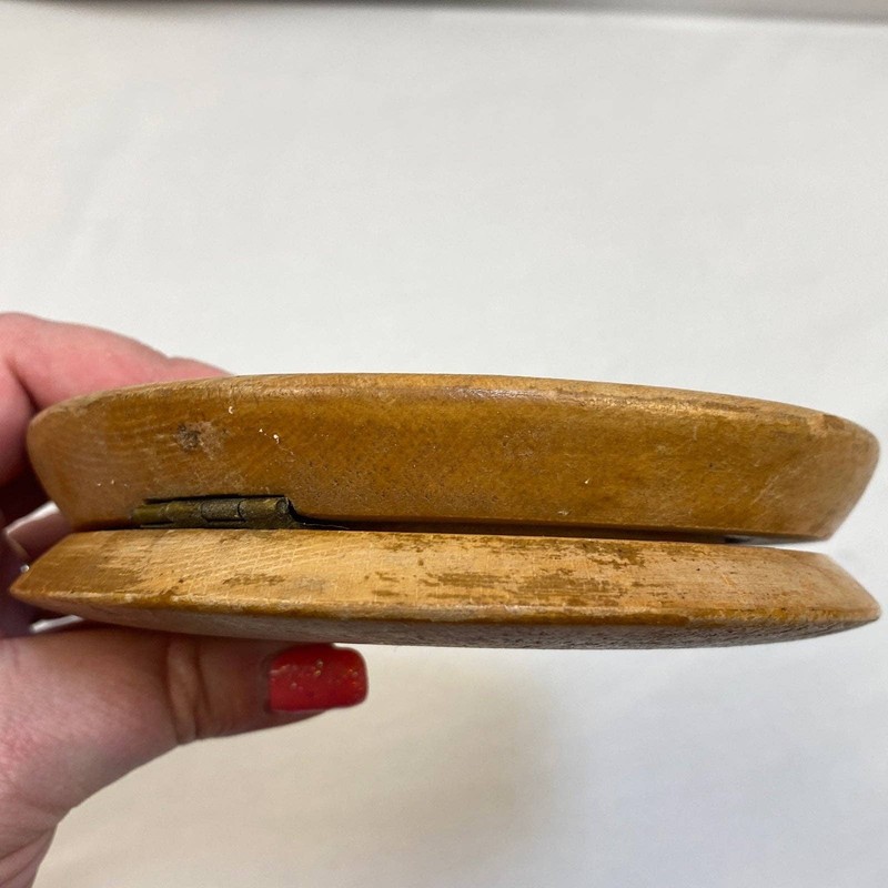 Wooden Burger Press Vintage Made in Japan MCM Retro Decor gallery