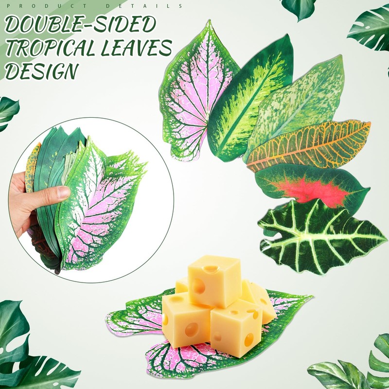 Humyoun 90 Pcs 8.7 Inch Parchment Paper Leaves about inches, mainly green gallery