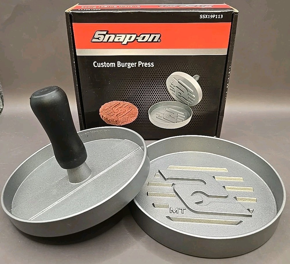 SNAP-ON Tools SSX19P113 Custom 4.5" BURGER PRESS Grilling BBQ Tool NEW in Box!