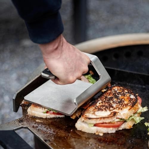 Griddle Press, 2.6 lbs - Heavy-Duty, Stainless Steel, USA Made - Smash gallery