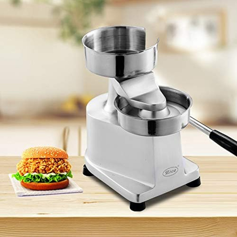 5 Inches/130Mm Sliver Commercial Hamburger Press Patty Maker Heavy Duty Meat For gallery