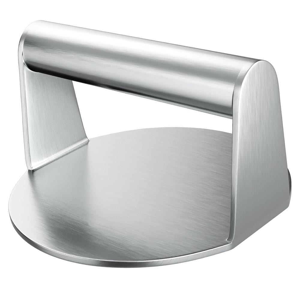 Stainless Steel 430 Burger Meat Press – Round & Square Non‑stick Kitchen Tool