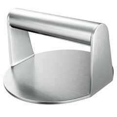 Stainless Steel 430 Burger Meat Press – Round & Square Non‑stick Kitchen Tool