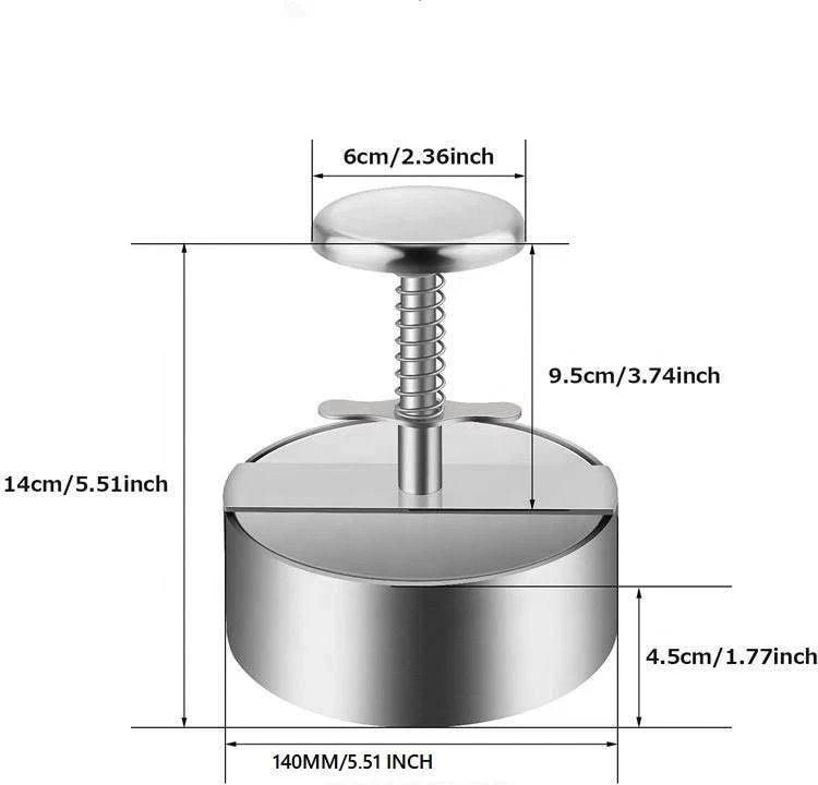 XL Burger Press 5 1/2" inch Patty Maker, Easy to Clean Dishwasher Safe, Stain... gallery