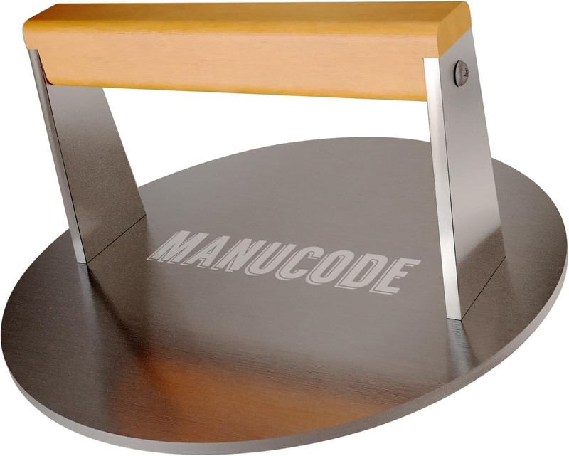 8-Inch Stainless Steel Burger Press - Durable and Versatile for Griddle and BBQ gallery